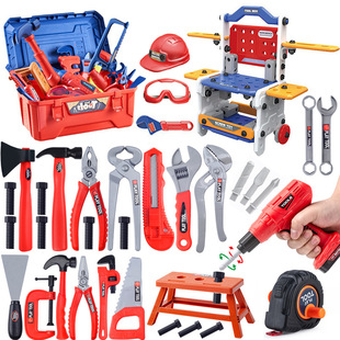 儿童工具箱仿真维修拼装拆卸电动拧螺丝刀过家家DIY益智玩具