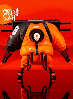 『现货』PureArts 潮玩九眼大师 Orenji-San 桑吉武士 周年纪念款