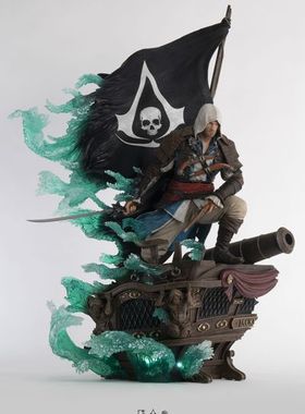 『现货』Purearts 育碧《刺客信条》1:4 爱德华 Animus发光版雕像