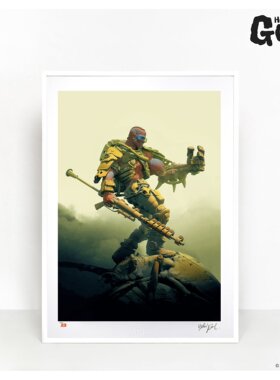 『现货』PureArts艺术家 HOUSEOFGOG:KLAW 限量亲笔签名版画