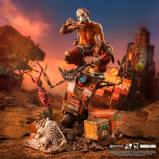 『预售不包邮』PureArts 无主之地 疯子&小吵闹1/6场景手办 雕像