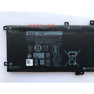 新品XPS 157590 9560 9550 9570 6GTPY 97Wh 电脑电池 M5510