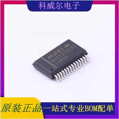 MAX211EEAI+T 封装SSOP-28_208mil MAXIM(美信) 芯片 全新原装