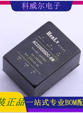 AC220D05DC-6W 封装- HenLv 电源模块 全新原装