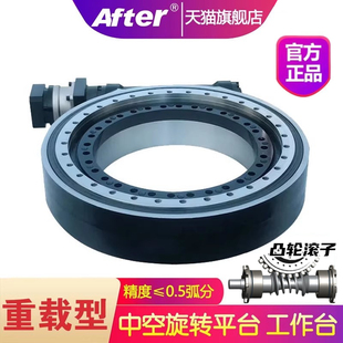 大口径中空旋转平台重载侧装 伺服电机减速机器替凸轮分割器DD马达