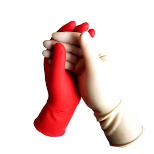 短款紧手迷你乳胶手套家用橡胶防水女厨房洗衣洗碗耐酸碱胶皮牛筋