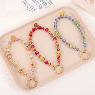 创意新款合金四叶草手机挂件新中式百搭吞金兽吊坠防丢手机挂链