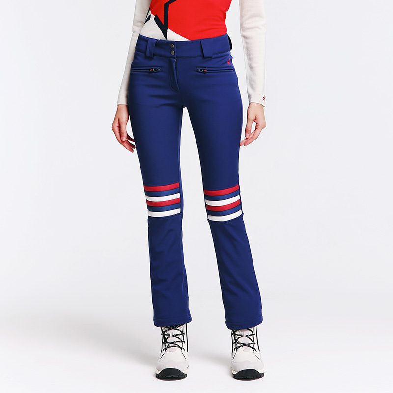 保暖防水女士滑雪裤加绒显瘦