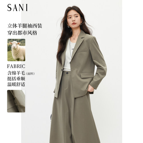 sani秋季高级感西装短外套女通勤