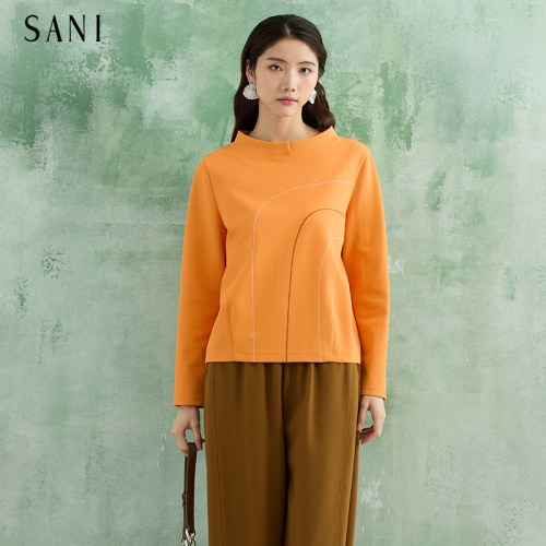 sani纯色新款简约圆领T恤