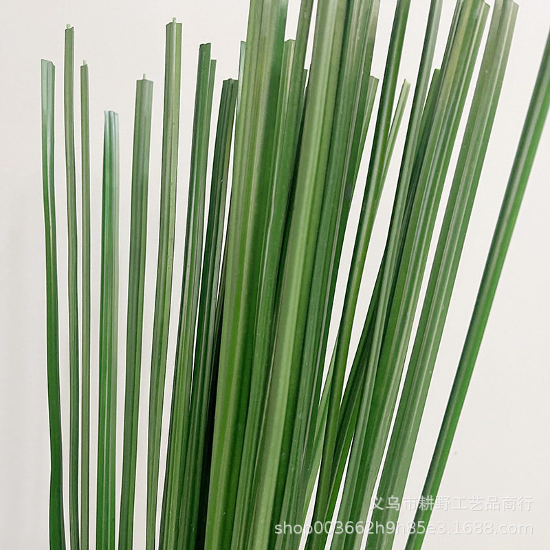 11片手感蒲叶水蜡烛叶仿真蒲草蒲棒插花用配材家居装饰工厂直销