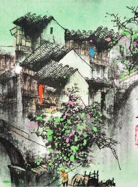 客厅卧室四联无框画