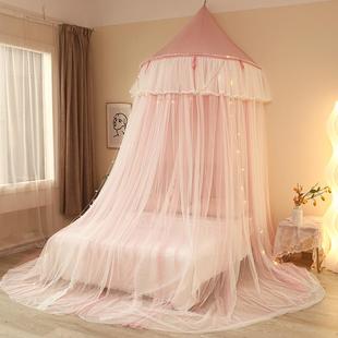 卧室家用儿童床幔窗帘宫廷半圆床头纱 8N女孩公主风蚊帐圆顶免安装