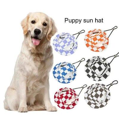 Summer Dog Hat Stylish Pet Sun Hats with Ear Holes for Dogs