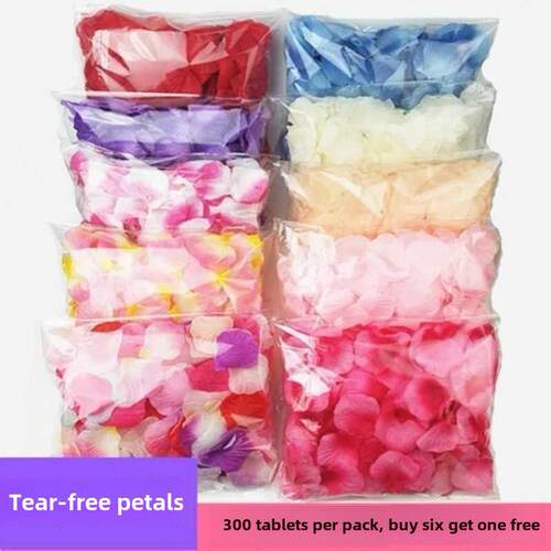 Rose petals wedding flower simulation scattering flowers花瓣