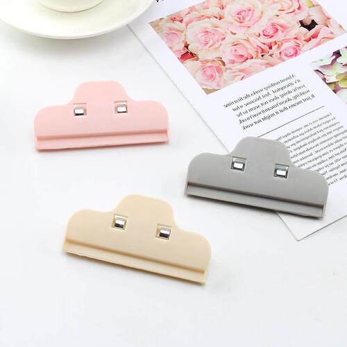 Plain Large Plastic Food Sealing Clips, Snack Bag Sealers, P