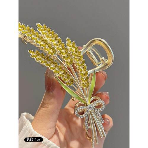 发夹Hot Sale Solid Color Claw Clip Large Barrette Crab Hair1