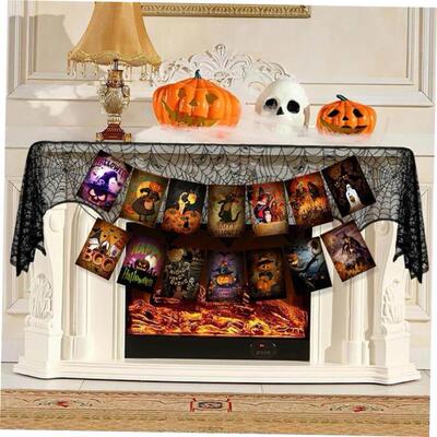 Halloween party decorated Victorian banner pull flags 万圣节