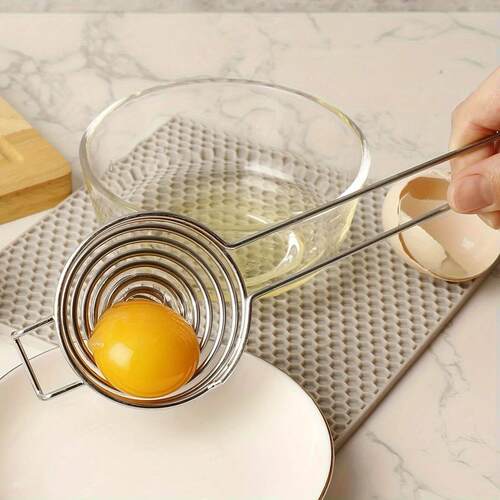 Premium Stainless Steel Egg Yolk Separator - Effortless Egg