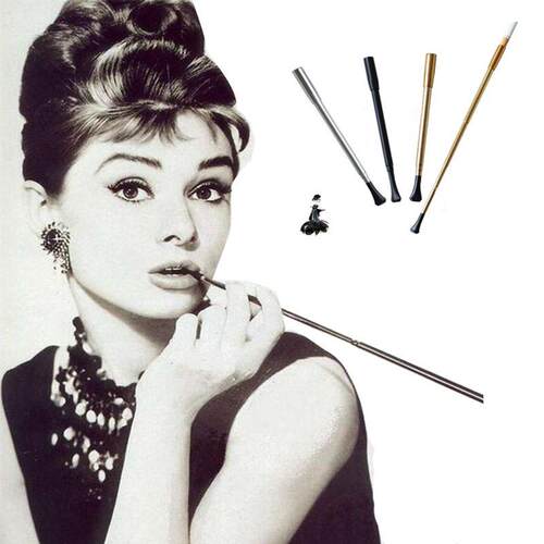 Hepburn Same Paragraph Cigarette Holder Retro Filter Smoking