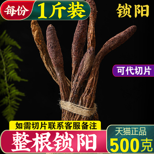锁阳500g泡酒料男滋补整根干片肉苁蓉淫羊藿正品 中药材