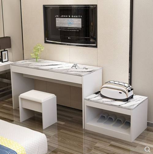 衣柜客房简约民俗长条桌旅馆床柜组合民宿酒店快捷简易出租房公寓