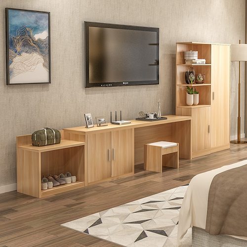 酒店电视柜宾馆行李柜组合家具专用公寓酒店标间出租房简约电脑桌