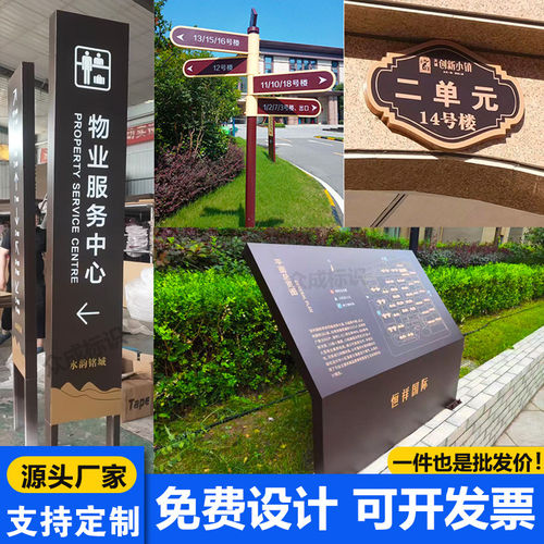 社区地产标牌楼栋单元牌
