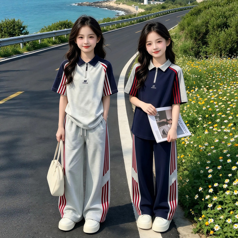 女童夏装2026新款网红两件套