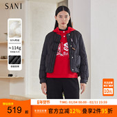 SANI商场同款 女 羽绒服26冬季 新中式 国风盘扣品质鸭绒加厚圆领短款