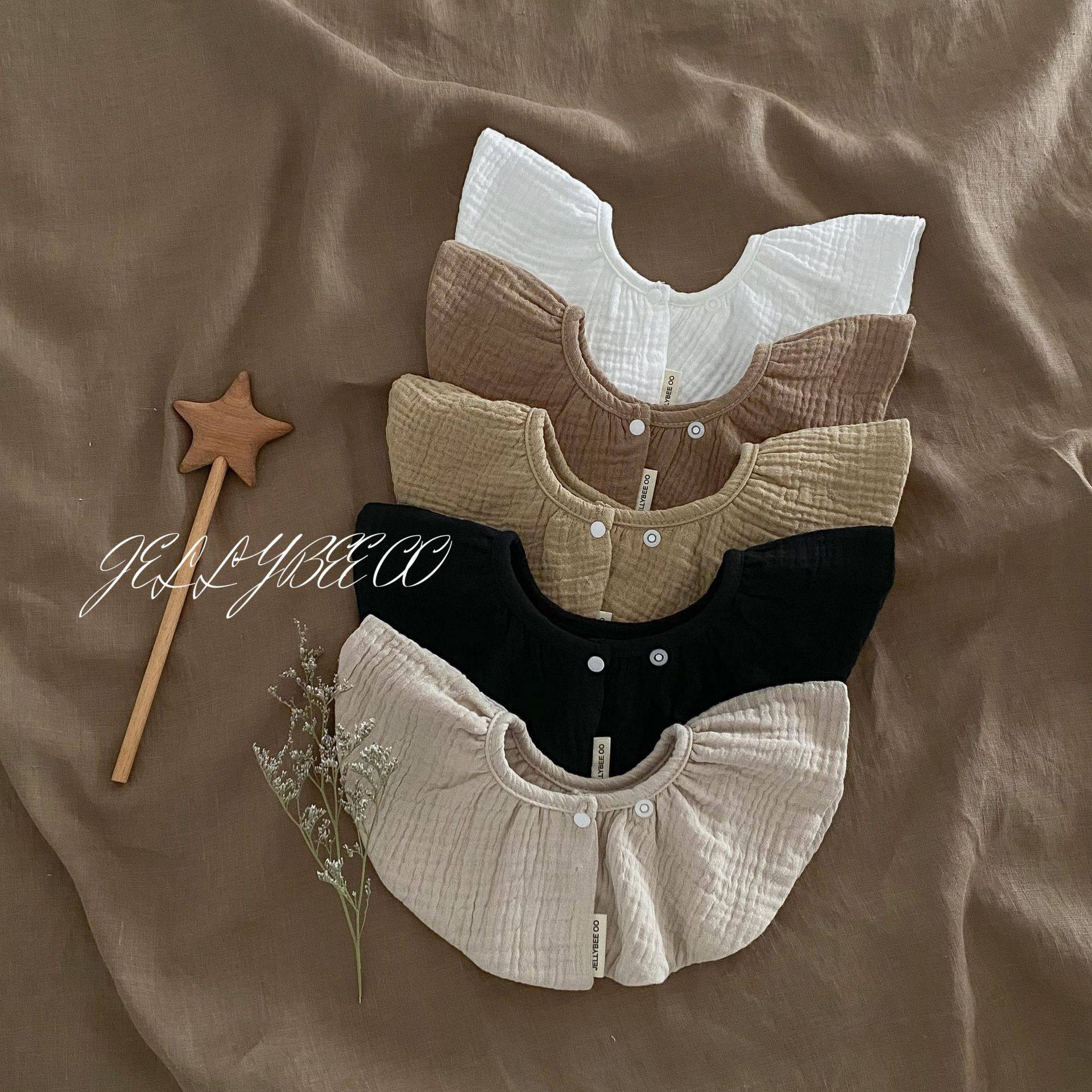 北欧风360度口水巾男女婴幼儿围嘴4层纯棉纱布防吐奶围兜柔软纯色,婴童用品,口水巾,淘宝优惠券,粉丝福利购,淘宝优惠卷