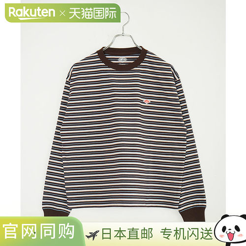 日本直邮DANTON 长袖T恤 DT-C0269TCB 多色条纹