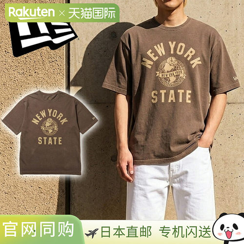 日本直邮NEW ERA 2026春夏 SS GD CtnT College Logo 短袖T恤 男