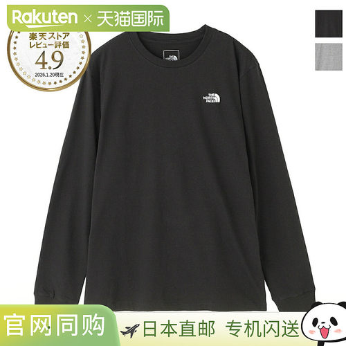 日本直邮The North Face Evolution Emb 男士长袖圆领T恤M码