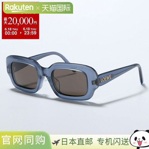 日本直邮LOEWE 女士太阳镜 LW40158F方形醋酸纤维镜框全框带品牌8