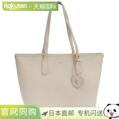 日本直邮Furla 女士经典 M 号托特包米色皮革WB01629BX0306B4L00