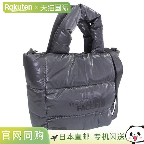 日本直邮北面 包 男式 女式 手提包 尼龙 银灰色 PLUMPY TOTE BAG