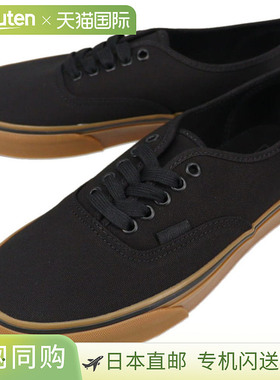 日本直邮Vans Authentic运动鞋黑色/黑色/生胶底VN000EGA0I4