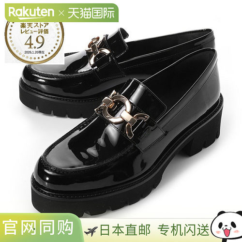 日本直邮PASCUCCI 女士黑色乐福鞋 Charol Supersoft Nero 色号 (