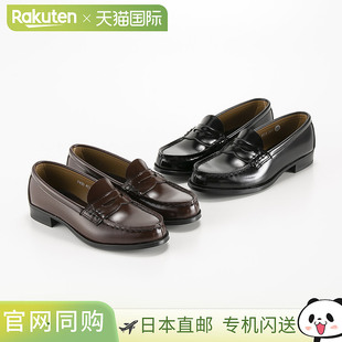日本直邮HARUTA乐福鞋4514女士黑色轻便单鞋跟高2.5cm