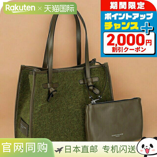 日本直邮Gianni Chiarini 手提包男女通用品牌BS 6849 FURRY 绿色