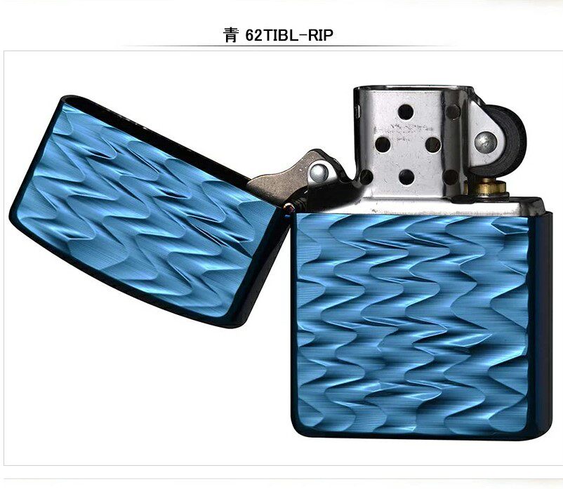 ZIPPO芝宝打火机ARMOR鱼鳞纹装饰钛黑色正品日本直邮水波纹雕刻