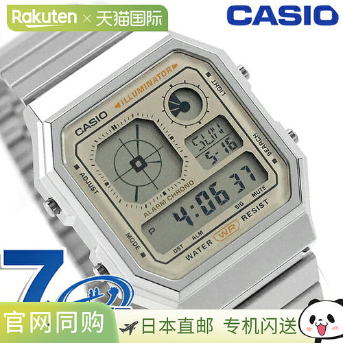 日本直邮CASIO 经典系列 A130WE-9A 石英电池式数字显示手表 男女