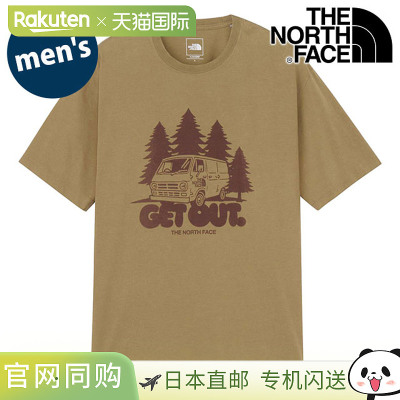 日本直邮The North Face 男士短袖 Get Out T恤 [NT32642-CK SS26