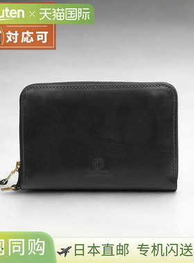 日本直邮GLENROYAL 带隔层钱包 03-6025-BK 男女通用黑色钱包品牌