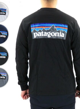 patagonia巴塔哥尼亚长袖t恤经典款p-6 logo休闲套头衫38518