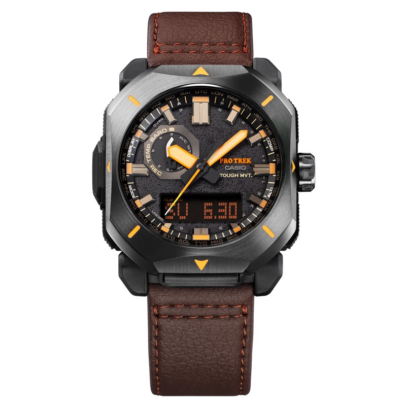 casio卡西欧男士手表prw-6900yl-5jf protrek系列户外露营无线电