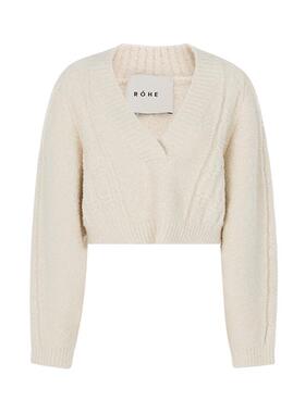 ROHE 2042秋冬 女士新款开襟衫银泰百货精品