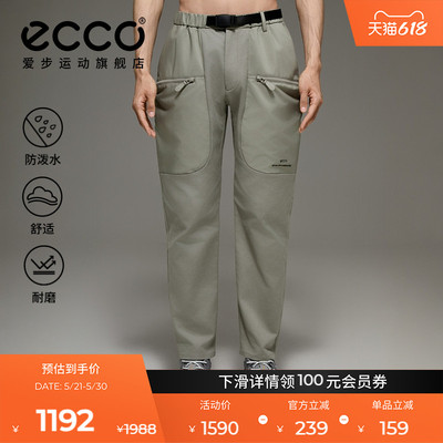 ECCO×白山联名系列 25新户外休闲防水工装裤男款裤子EW253P001
