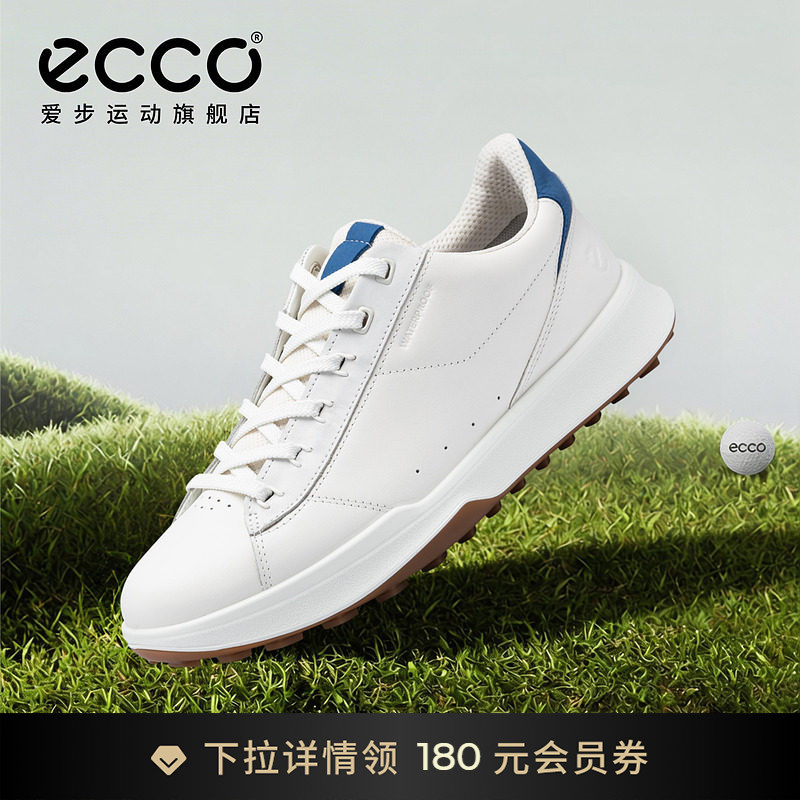ECCO爱步板鞋 春夏新款牛皮缓震运动鞋男 高尔夫街头动感138504图片